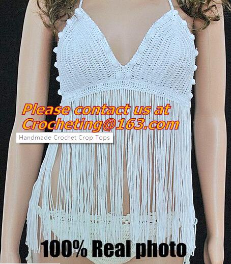 Women's underwear, bikini beachwear. Crochet red sexy bikini, pin swimsuit, the trend of the summer of 2015