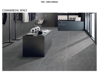 la porcelaine d'OIN de 600x1200mm vitrifiée couvre de tuiles Matt Finish Glazed Grey Marble PRIMERA