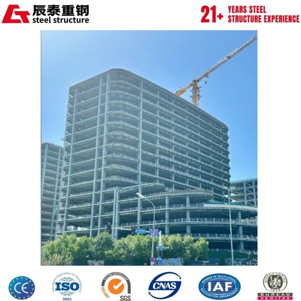 Hot Dipped Galvanized Multi-story Steel Building with Full Anti-rust Protection