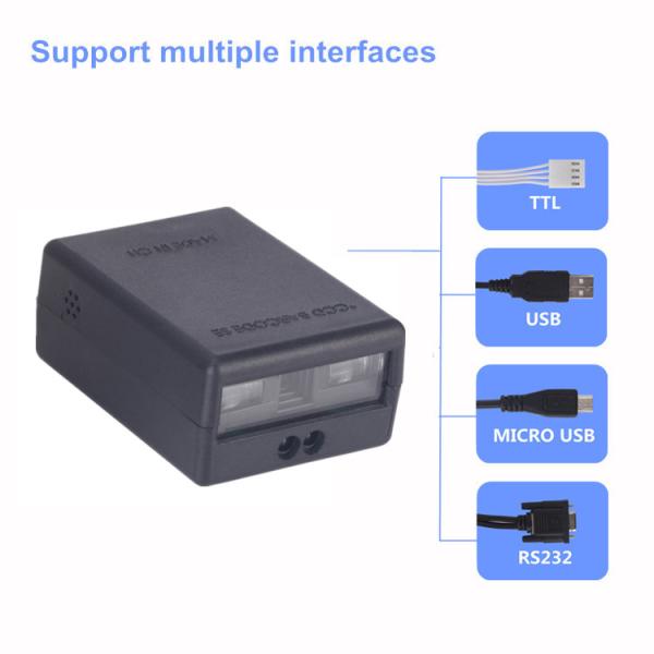 CCD Sensor 1D Qr Barcode Scanner Module USB RS232 Serial TTL YHD-M300C