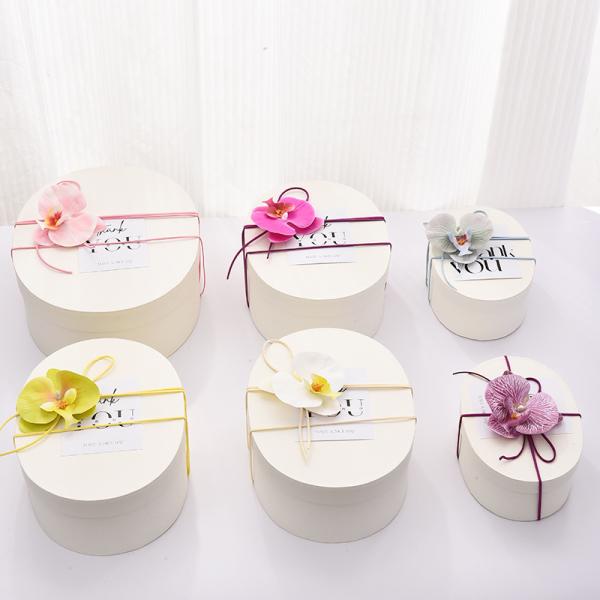 Top Bottom Cover Packaging Paper Box Creative Souvenir Round Cardboard Gift Box
