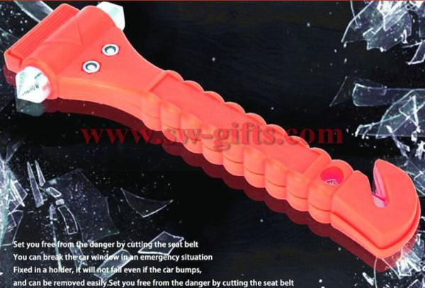 Mini Car Safety Hammer Life Saving Escape Emergency Hammer Seat Belt Cutter Window Glass Breaker Car Rescue Red Hammer