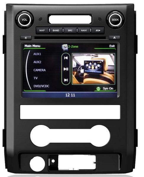 Ouchuangbo China auto HD video for Ford F150 with Bluetooth phonebook 1080P Steering wheel control autoradio OCB-222