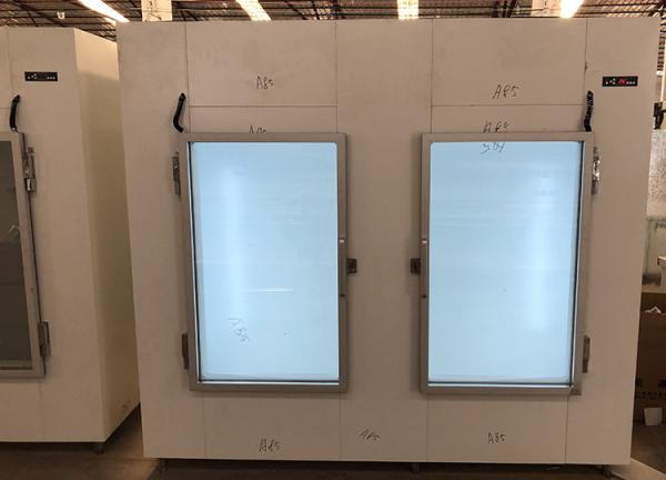 Glass Door Ice Merchandiser Cold Wall Supermarket Ice Bags Freezer