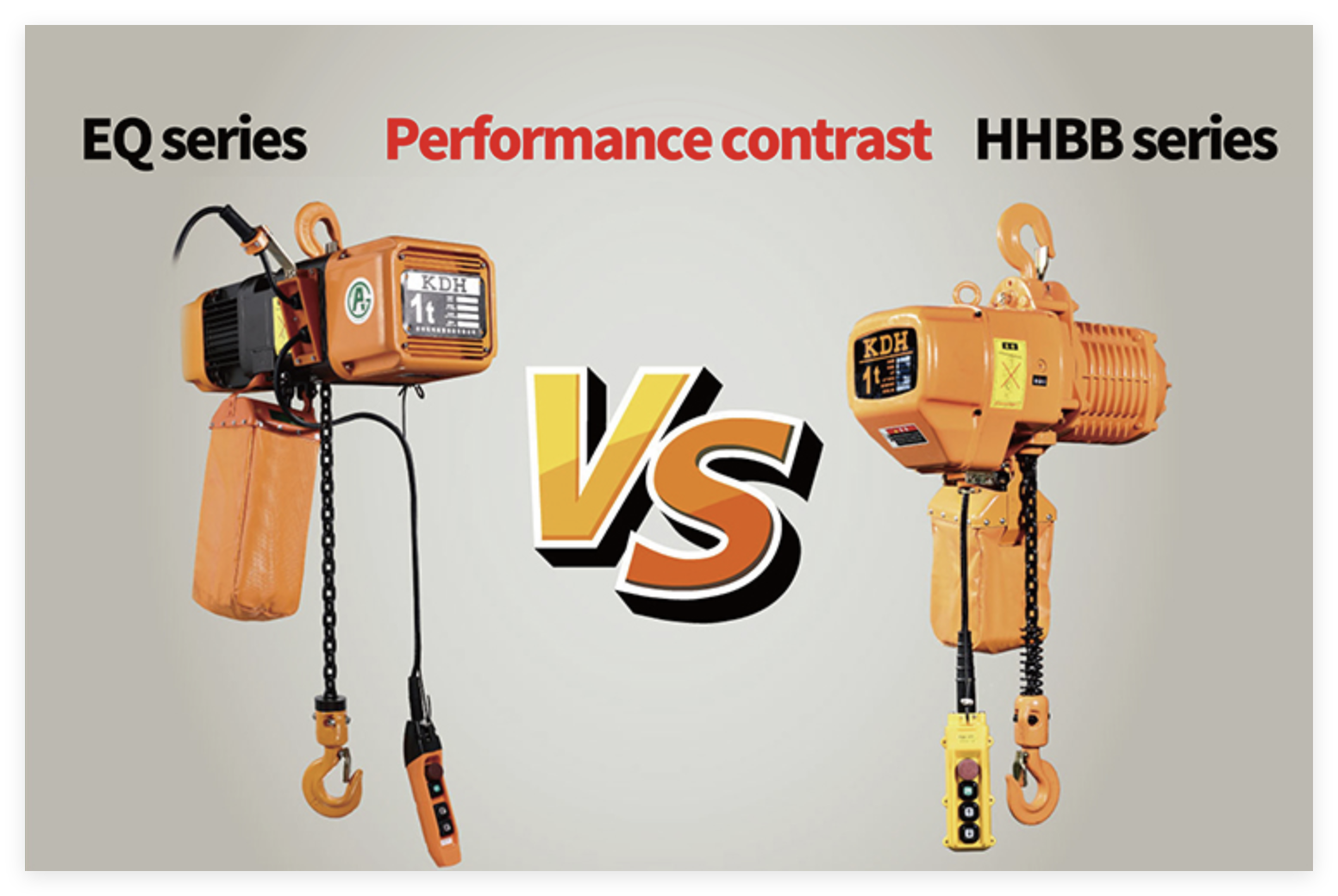 3.0KW Hook Chain Hoist Compact 2T Electric Chain Hoist Dual Speed EQ02-01 IS