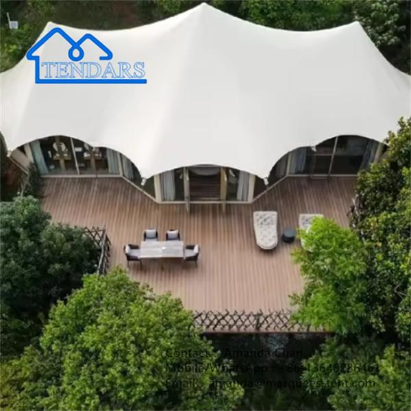 Luxury Water Proof Prefabricated Glamping Safari Canvas Tent for outdoor events