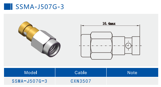 Stainless Steel Mini SMA cable connector for RF signal transmission in navigation systems