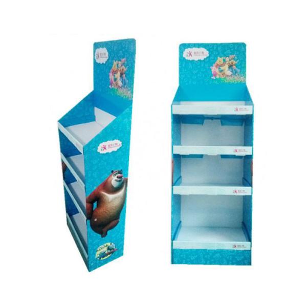 Eco-friendly Custom Logo Plastic Shoe Rack Organizer for Metal Paper Display Stand