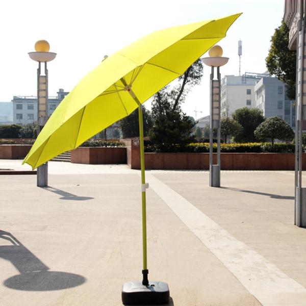 Orange Commercial Beach Umbrella , Professional Small Wood Beach Umbrella