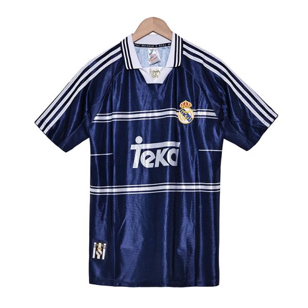 Real Madrid 1998 retro away football jersey is a classic tribute to the glorious days of the Galacticos