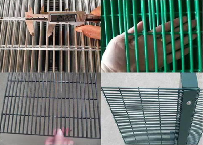 Anti Climb 358 Security Fence Panel Welded 4mm Mesh Powder Coated Finish