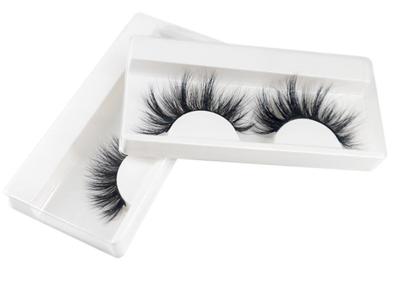 Full Strip Black Mink False Eyelashes  Handmade 25mm Natural Fake Eyelashes