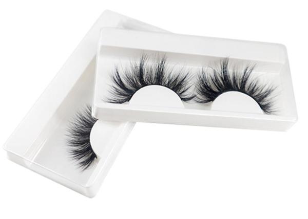 Full Strip Black Mink False Eyelashes  Handmade 25mm Natural Fake Eyelashes