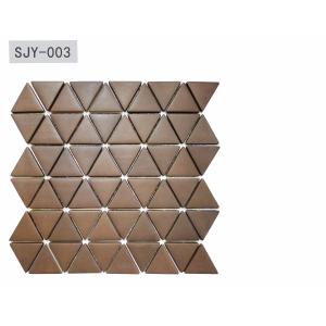 6mm Dark Color Glass Mosaic Tiles for Swimming Pools 310.5x308mm