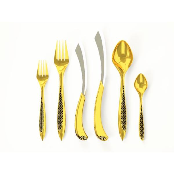 NC 990 STAR Stainless Steel Cutlery Set   Flatware Set  Whole Set of Cutlery gold