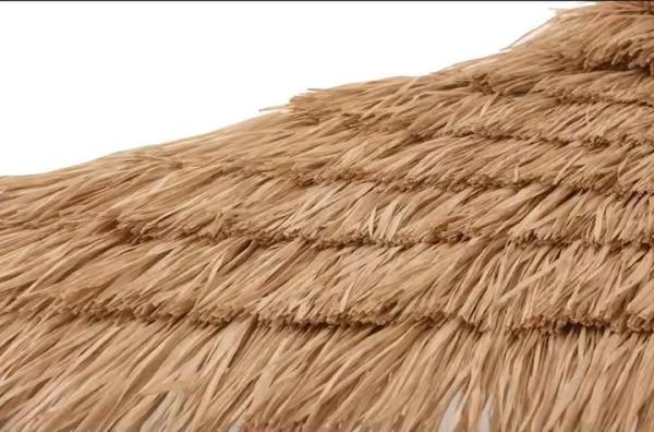 8 FT Aluminum Vintage Maldives Umbrella Beach House Hula Beach Umbrella Resort Thatched Tiki Umbrella