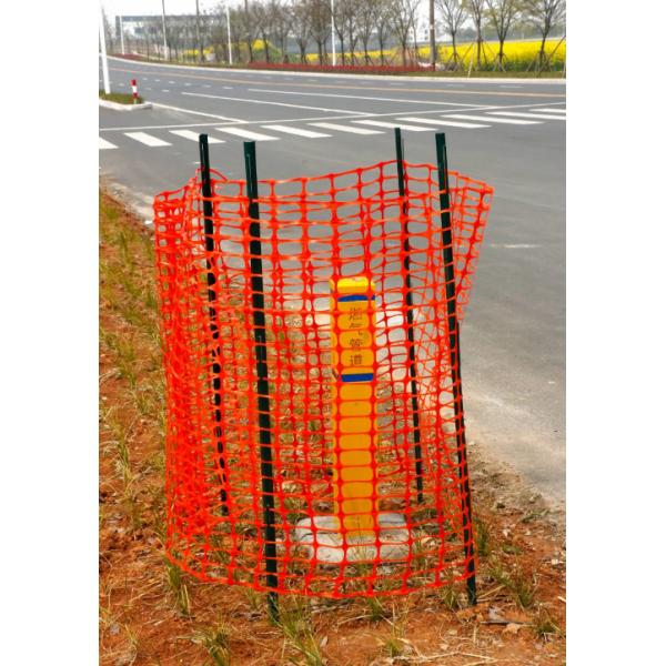 Orange 45mm Warning Barrier Heavy Duty Plastic Safety Mesh Fence