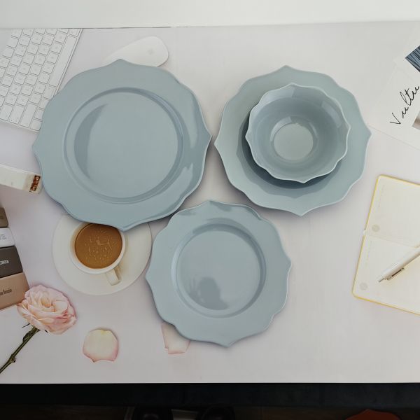 porcelain color glazing  dinner set