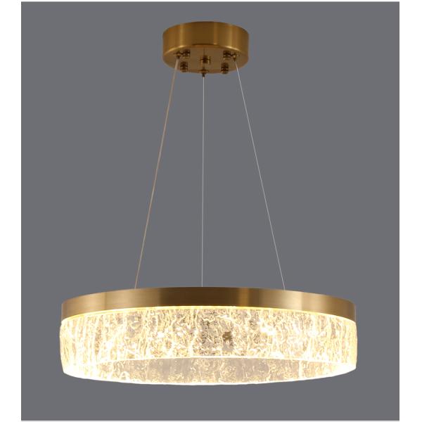 Led Gold Chandelier For Living Room Modern Creative Design Light Fixture Round Kitchen Island Hanging Lamp(WH-MI-313)