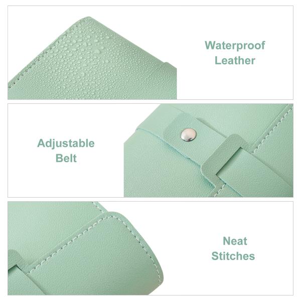 Travel Friendly Portable Jewelry Organizer Bag With PU And Rhinestone Material