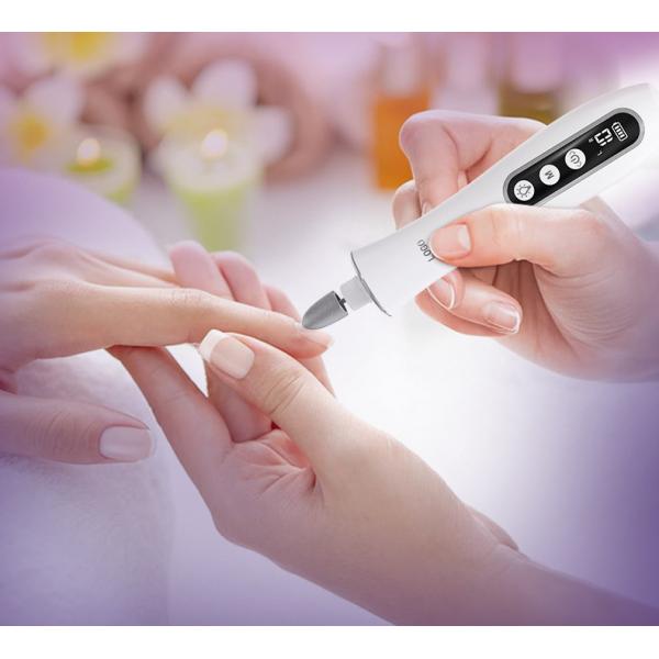 Дисплей с светодиодным освещением Электрическая ноготка полировка машина низкий шум USB зарядка маникюр педикюр ногтевой файл набор Электрический ногтевой дрель