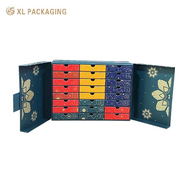 Custom 24 Drawer Advent Calendar Box for Tea, Coffee & Chocolate