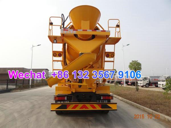 LHD & RHD 6x4 Tri-Ring 375HP 8--12CBM concrete cement mixer truck for Colombia