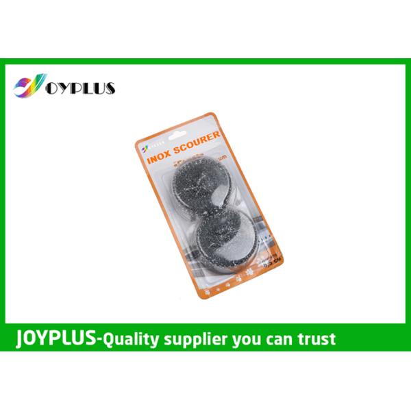 Kitchen Stainless Steel Scouring Ball , Non Scratch Scouring Pad Silver Color