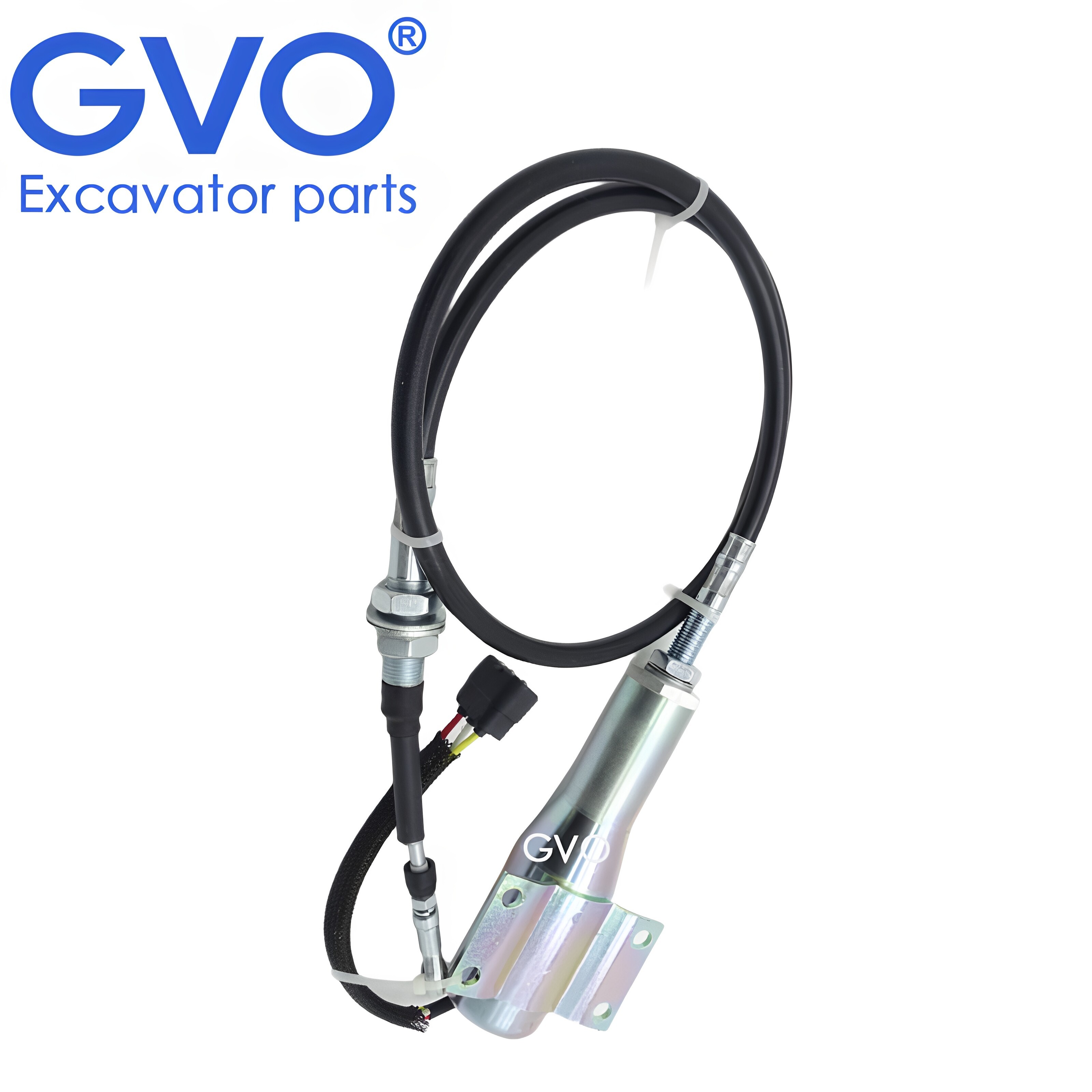 11110030 SA-4646-24 SA-4744 Fuel Shut Off Solenoid Valve Fuel Stop Solenoid Shutdown Stop Solenoid for Loader L70C 120C 90C 220D