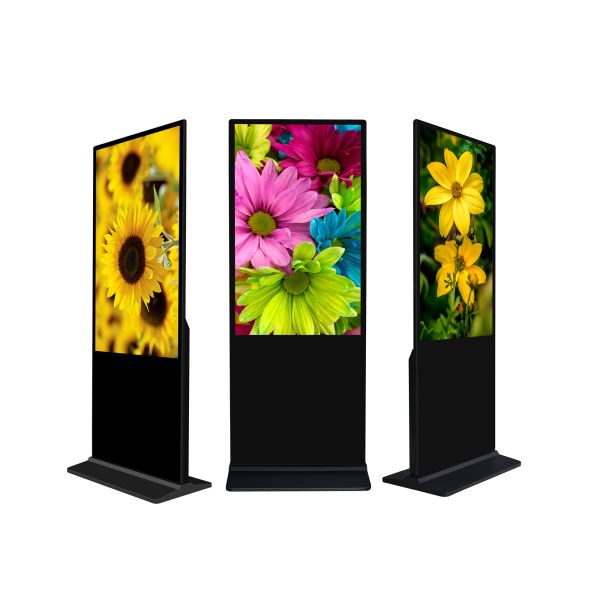 55 Inch 4K Floor Standing Digital Signage Touch Screen Interactive Advertising Display for Mall