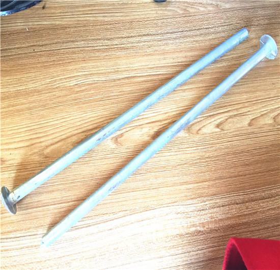 Aterrar chapeado zinco e enterrar a estaca de aço de acampamento da barraca da cabeça do cogumelo dos produtos