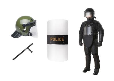 Engrenagem tática do controle de motim, anti armadura do equipamento do motim com capacete