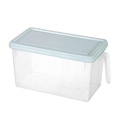 Recipientes plásticos empilháveis da caixa de armazenamento do refrigerador do retângulo de KingWell
