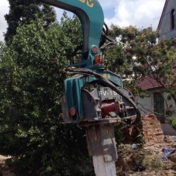 Equipo concreto de poco ruido de la conducción de pila, conductor de pila hidráulico de hoja