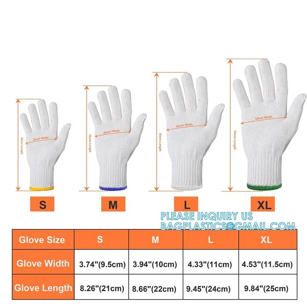 Wear-Resistant Cotton Yarn Knitted Working Protective Gloves Painter Mechanic Industrial Warehouse Gardening Constru