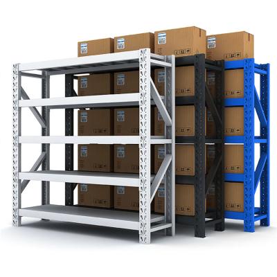 Q235B Q355B Steel Factory Medium Duty Rack Adjustable Levels Warehouse Storage Shelving