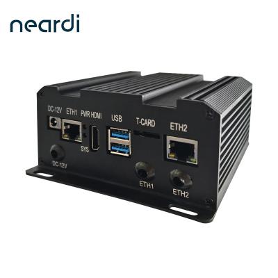 PMU WIFI5 BT5.0 Android Arm Industrial Box PC 3 TOPS RK3399PRO ODM