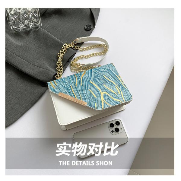 Bag women's new fashion small square bag wholesale niche simple retro quicksand everything single shoulder crossbody cha