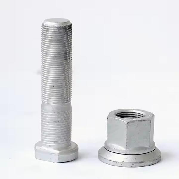 Hexagon Bolt Nut Kit For Truck Wheel M22x1.5x110mm 10.9 12.9 Grade