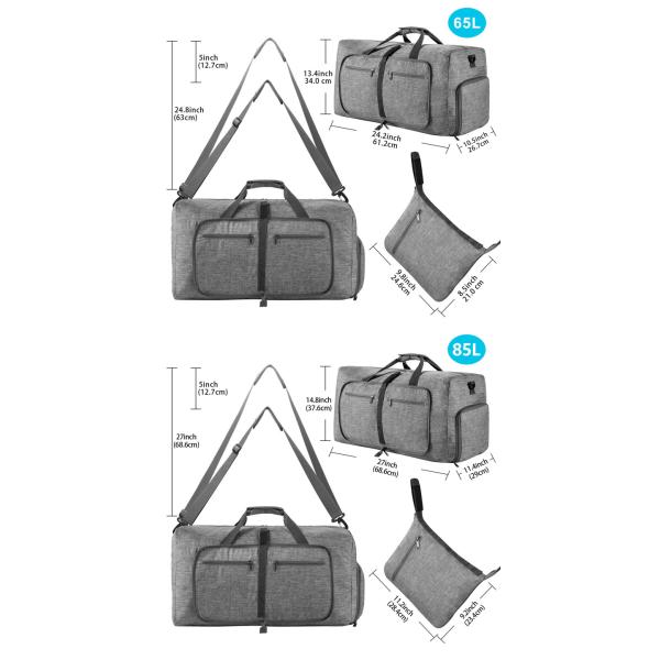Custom Logo Waterproof Duffel Bags Weekender Overnight Bag With Shoes Compartment