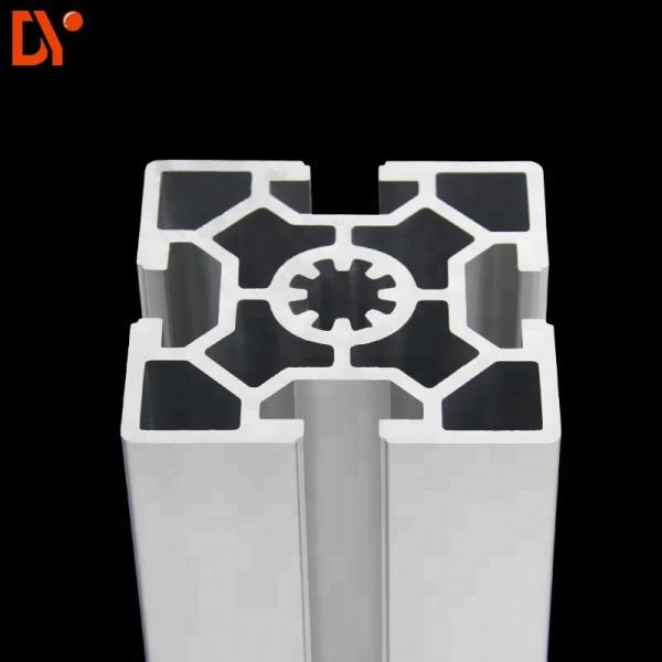 Square 6063 Extrusion Aluminium Tube Sections , Customized V Slot Aluminum Profile