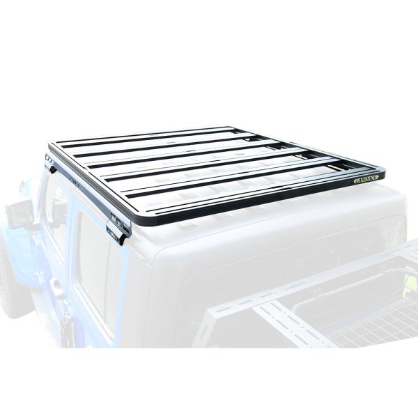 Black 4X4 Gladiator JT Aluminum Alloy Luggage Carrier Roof Rail Basket Car Roof Racks for Jeep Durable