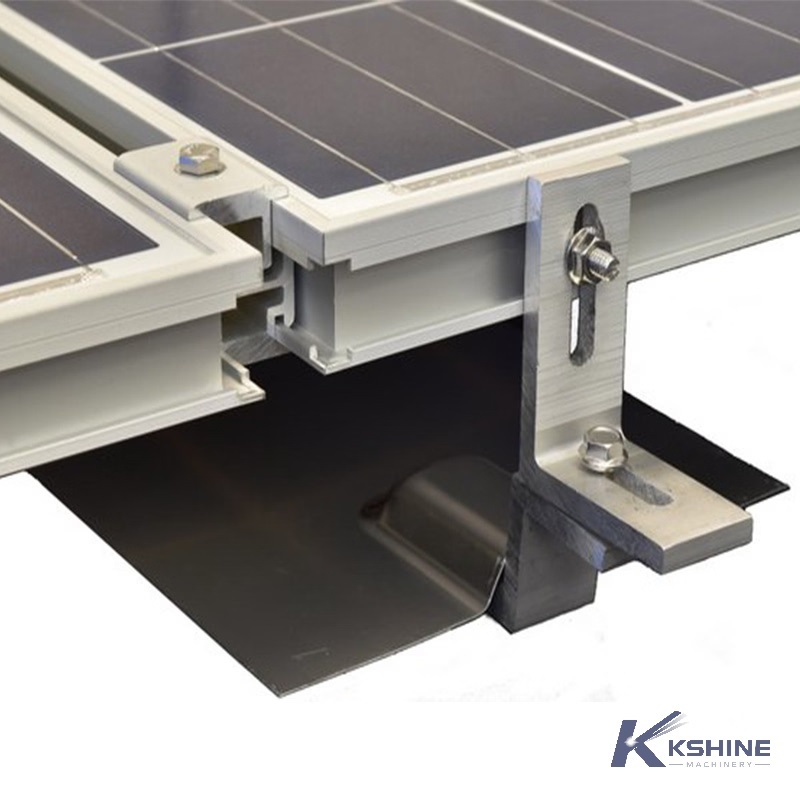 Custom AL6005-T5 Anodized Aluminum Solar L Foot Mounting Bracket with SUS304 Fasteners for Metal Roof Photovoltaic PV Systems