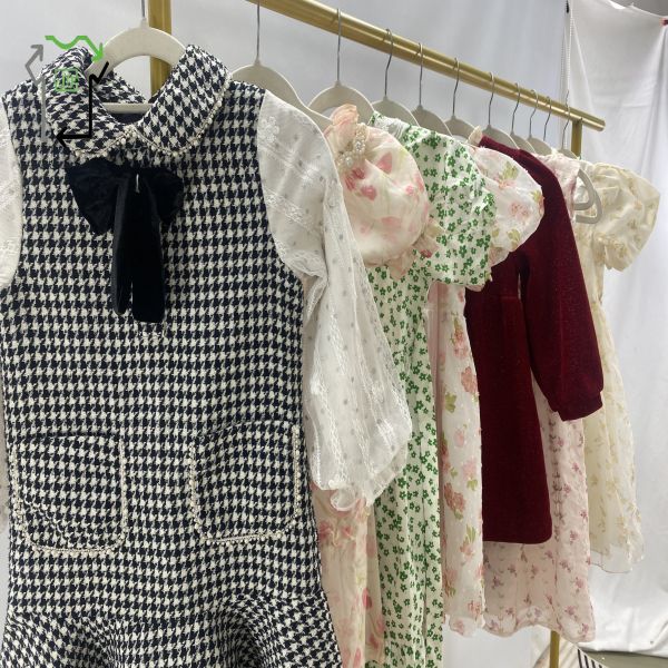 Mixed Size Children's Used Skirts Summer Dresses Comfortable Fashionable  Second Hand