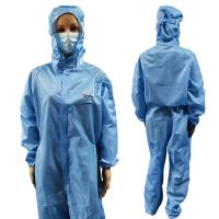 Vêtements réutilisables lavables d'ESD de rayure de 5mm pour le Cleanroom