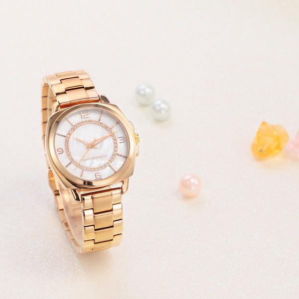 IP Rose Gold Japan 2035 Quartz Women Stainless Steel Watch 3 ATM