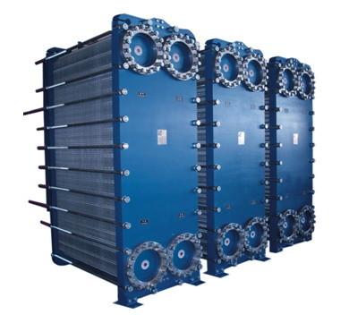 Supply high quality sondex S42 series blue color steel carbon frame gasket plate heat exchanger for heat transfer system