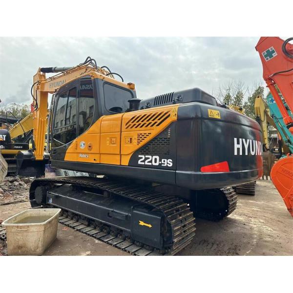 1.05m3 Capacidad de cubo original de Corea Hyundai Excavadora de rastreo usada R220-9S en Shanghai