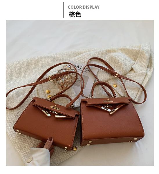 NEW FASHION WINTER TEXTURE WOMEN'S BAG SIMPLE SHOULDER BAG FASHION CROSS-BODY KELLY BAG