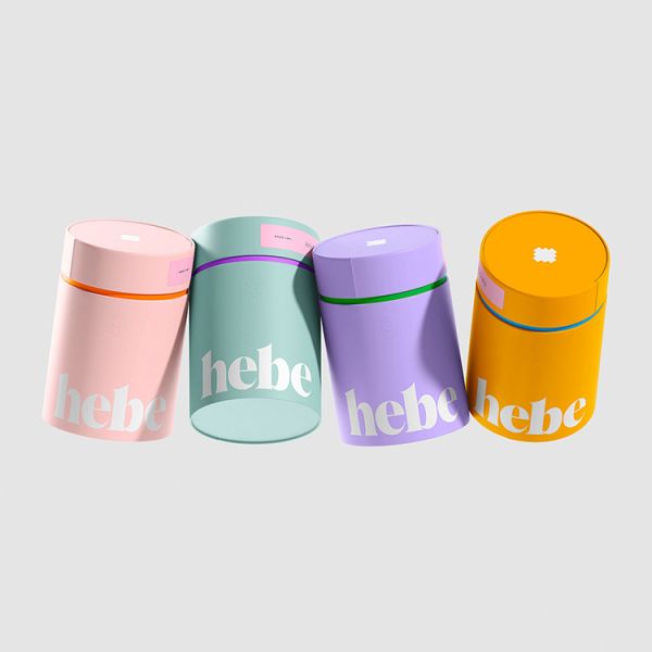 Full Eco Conscious Recyclable Cardboard Tubes For Packaging Custom Label Size